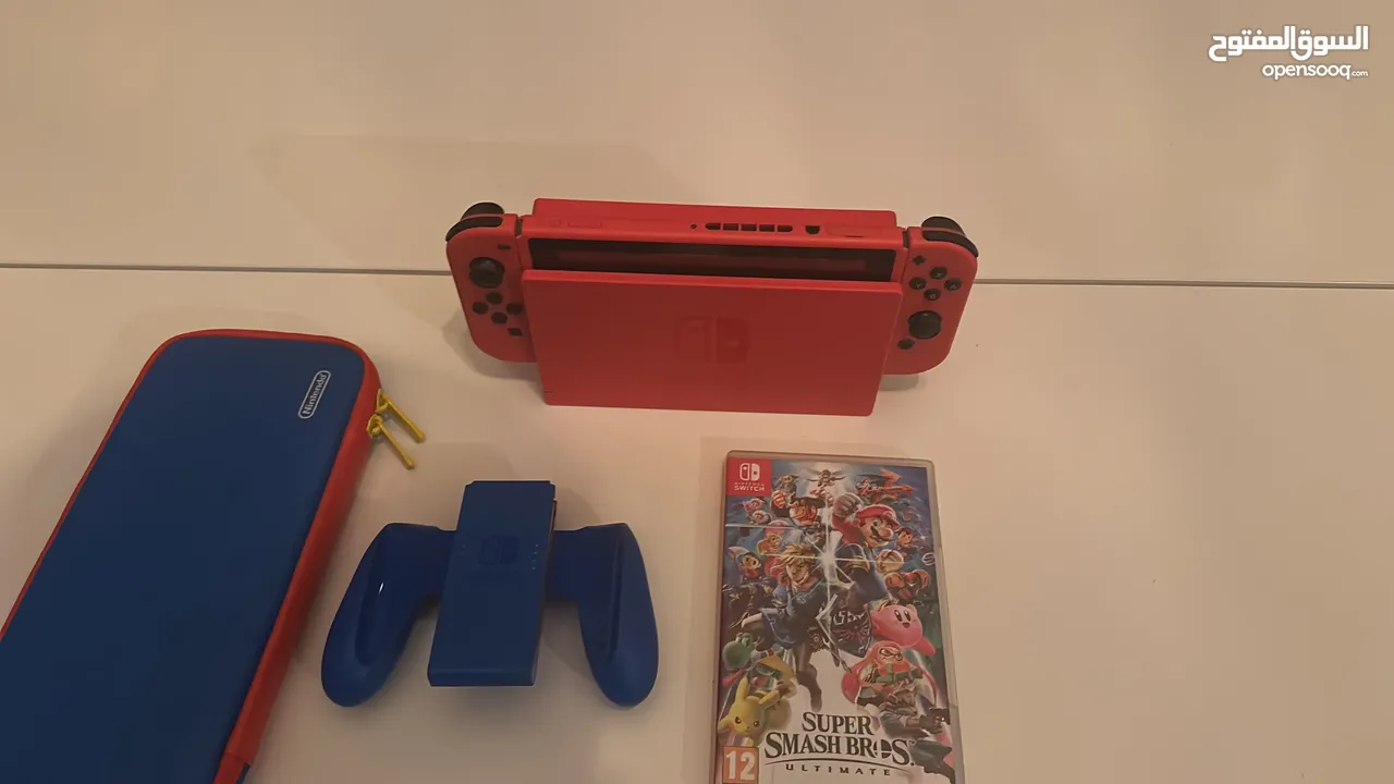 Nintendo switch mario edition مع لعبة