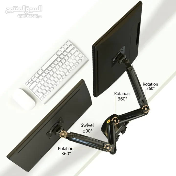 ستاند شاشات عدد 2 ب 17 بوصة/inch لـ  27 بوصة /inch مكتبي  Monitor Desk Stand NB-F160