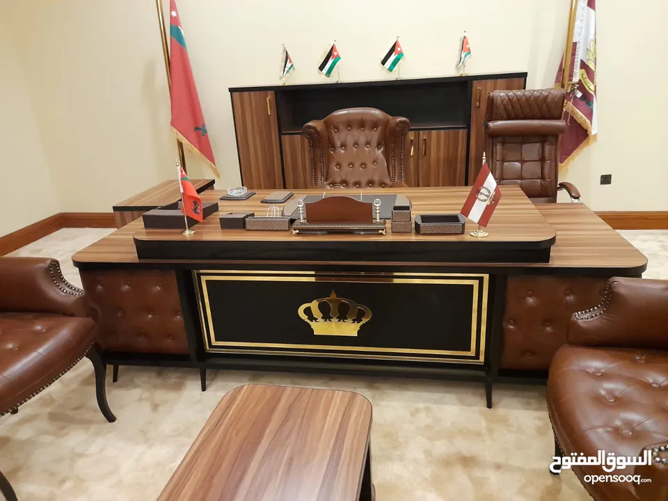 مكاتب إدارية فخمة  مدير مودرن تركي بعدة الوان بسعر المصنع شامل التوصيل