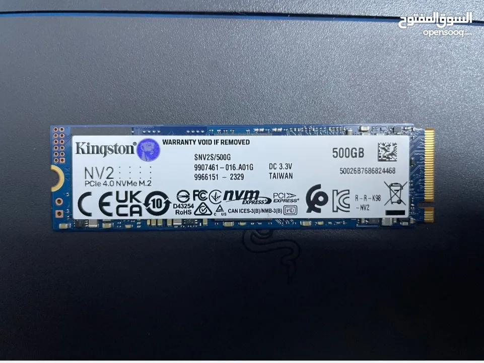 Ssd m.2 Kingston 500gb وكالة للبيع