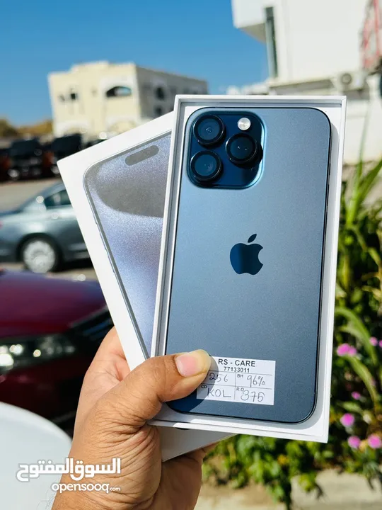 iPhone 15 Pro Max, 256gb Blue Titanium Arabic