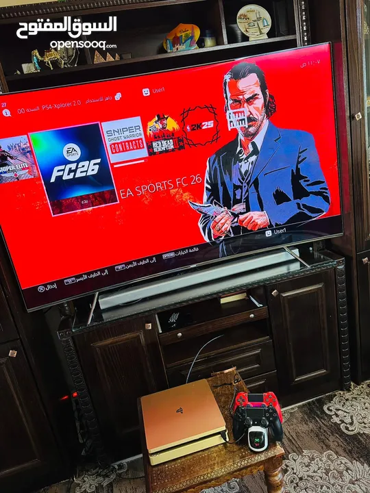 Playstation 4 Slim Gold Edition بلاستيشن 4 مهكر