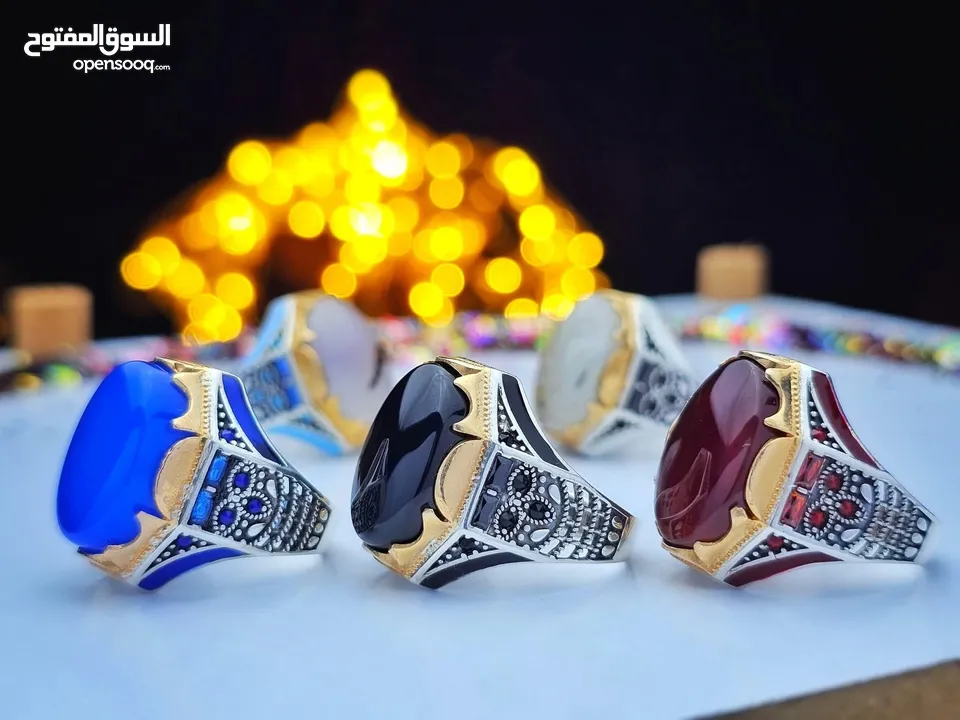 خط انتاج وتصدير الخواتم الفضة والعقيق اليماني والمسابح  وكلاء صياغة ALSH نوفر كل الطلبيات جملة -تجزئ