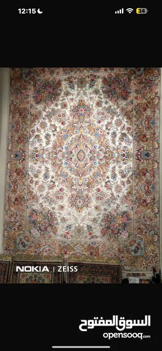 Iranian silk carpet