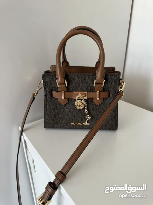 Michael kors hamilton extra small logo satchel bag شنطة مايكل كورس