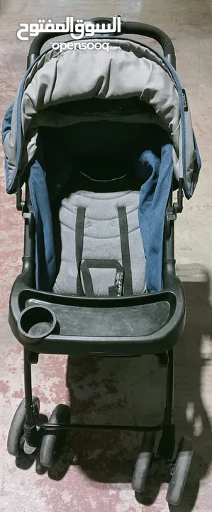 Blue Baby Stroller 