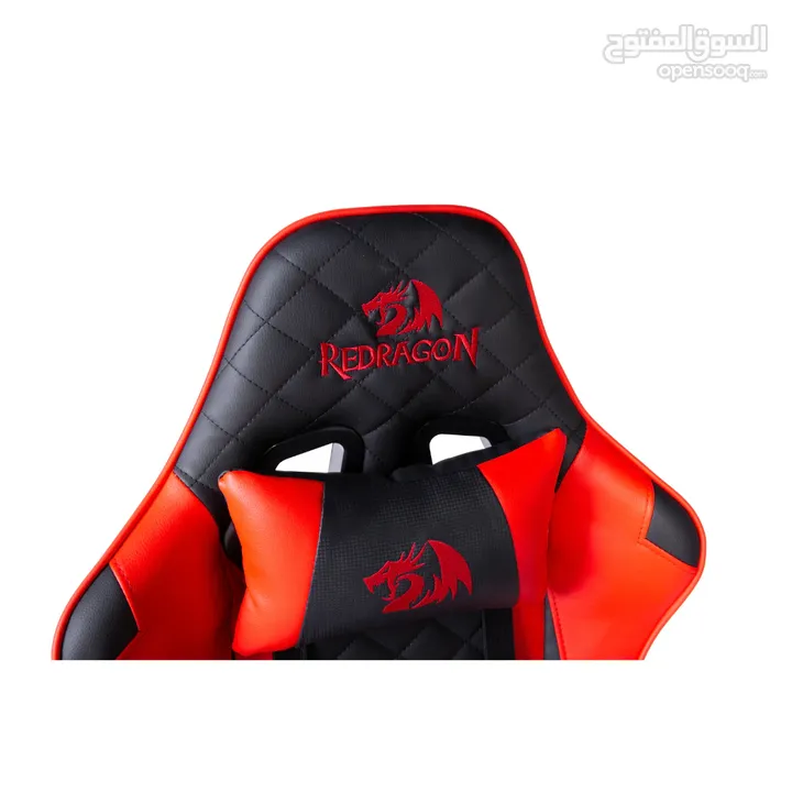 Redragon KING OF WAR C601 GAMING CHAIR-black-red كرسي ريدراجون أصلي مكفول اسود واحمر