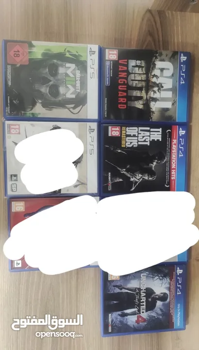 سيديات ps4 , ps5 للبيع مستعملات شبه جداد
