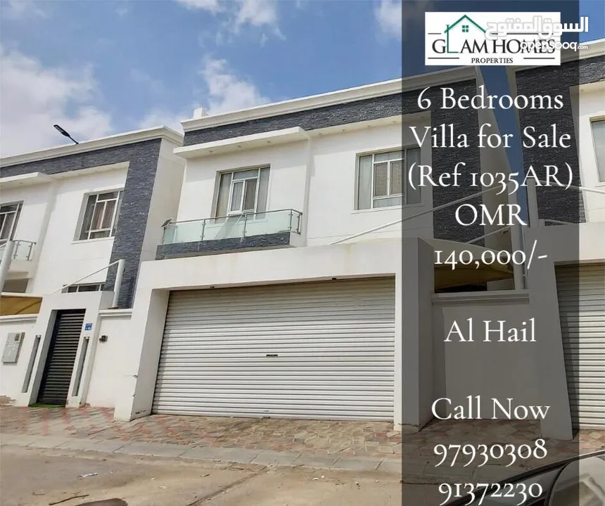 6 Bedrooms Furnished Villa for Sale in Al Hail REF:1035AR