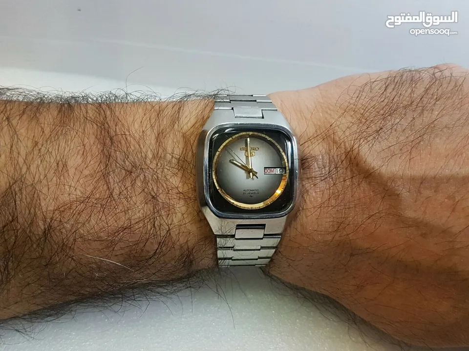 ساعة يد اوتوماتيك سيكو SEIKO اليابانيه الصنع الاصليه ساعه شغاله و نظيفه
