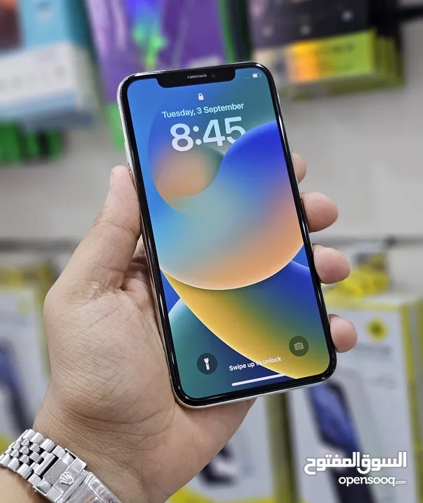 أقوى عرض : iPhone X 256gb هواتف بحالة الوكالة نظيفة جدا بدون اي شموخ أو ماشكل و بأقل سعر لا يفوتك