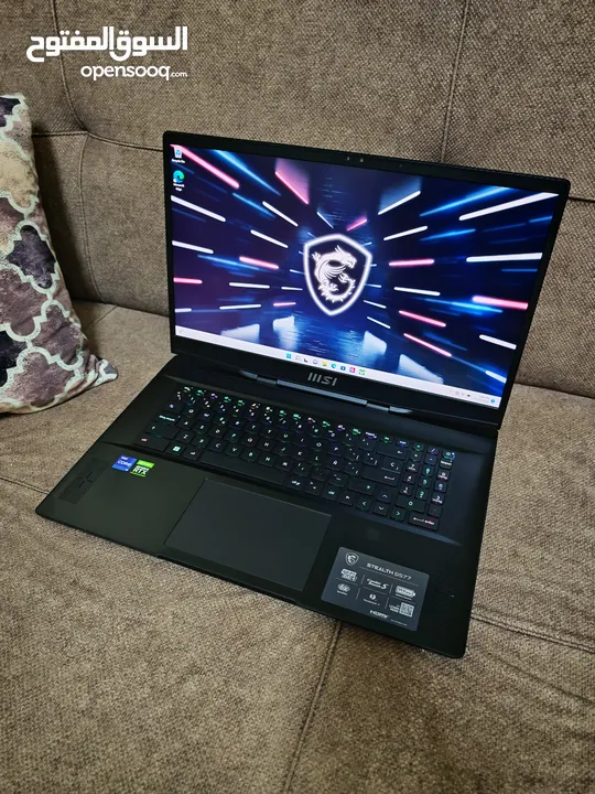 MSI Stealth GS77 i9-12th gen RTX3080TI 4k display بسعر مغري جدا