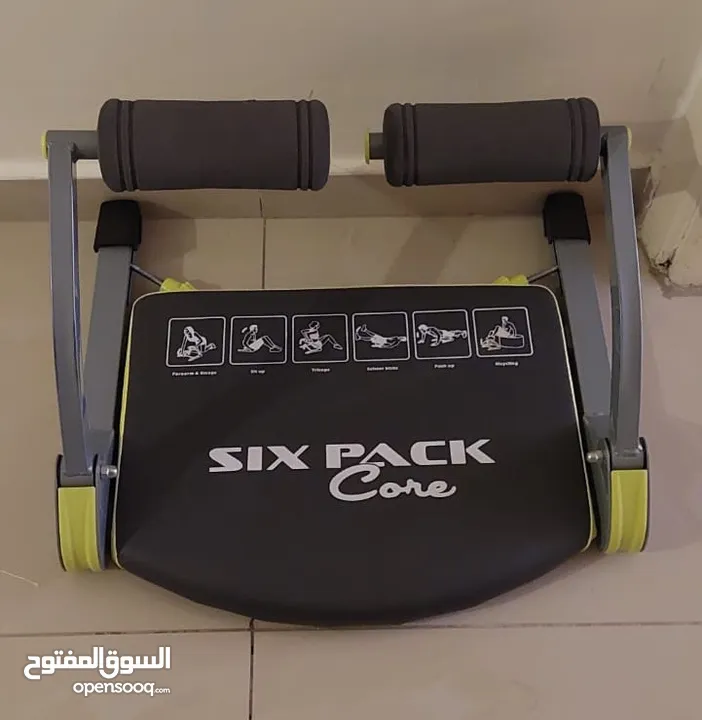 جهاز six pack بحالة الجديد تمارين متعددة ومختلفة (معدة ، أيدي ، أرجل) مستويات مقاومة قابلة للتغيير