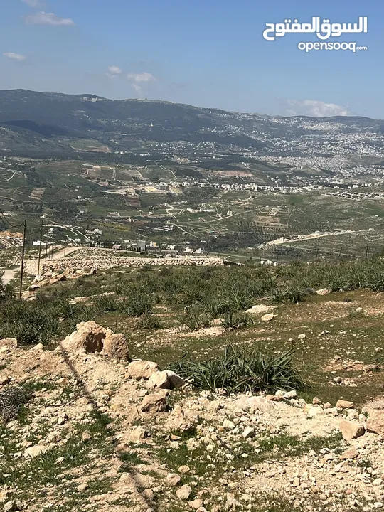 اجمل ارض للبيع جرش اسكان المهندسين 500متر مفروزه بقوشان مستقل اطلاله مميزه منبسطه مثل الكفل