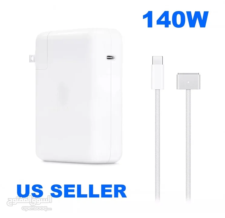 شاحن لابتوب آبل أصلي  Apple 140W USB-C Power Adapter for MacBook Series. In excellent condition