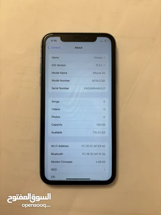 ايفون XR ازرق 128 جيجا حالة جيدة