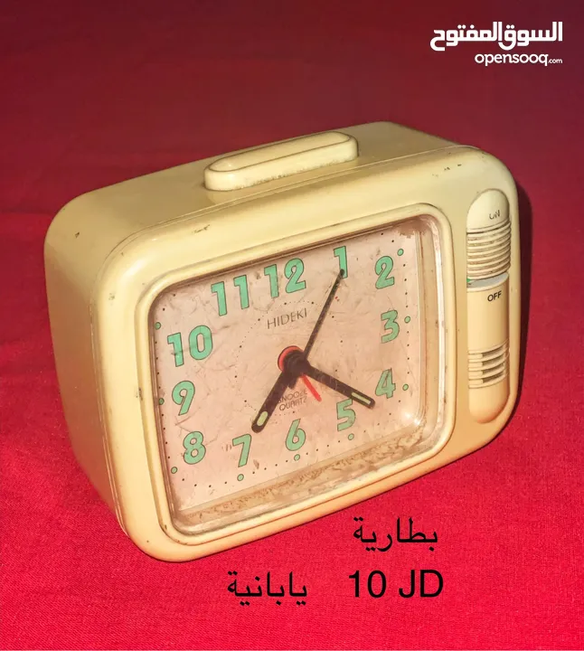 ساعات منبهه قديمة. خصم 20٪؜ على الاسعار الموجودة على الصور والتفاصيل في الوصف.