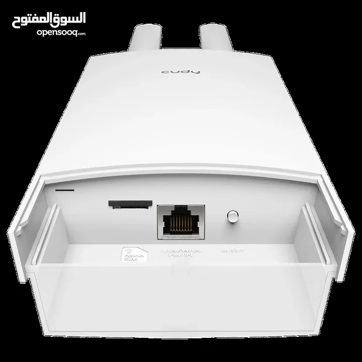 Indoor/Outdoor 4G Cat 6 AC1200 Wi-Fi Router LT700 Outdoor 1.0 راوتر كودي خارجي وداخل 1200 مع مدخل خط