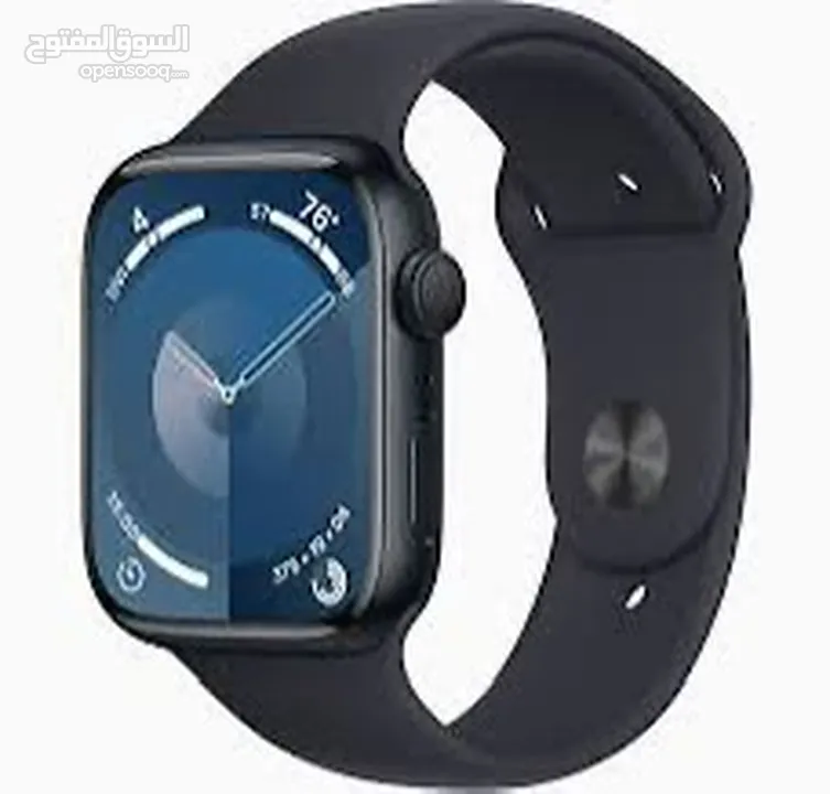 Apple Watch s9 45mm balck جديدة