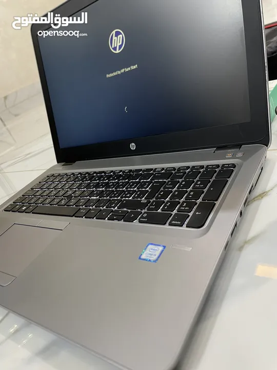 لابتوب HP بحالة لجديد Core i5-GEN7 كامل بصمة كيبورد مضئ صوت عالي بسعر حرق