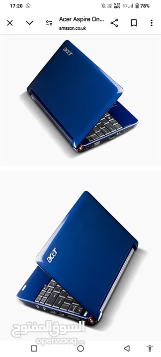 acer aspire one laptop  Internal Storage 148  Ram 01 GB