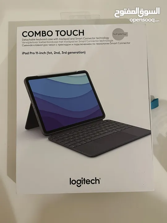 Logitech Combo Touch Keyboard IPad Pro 11-inch 1st, 2nd, 3rd generation (English - Arabic)
