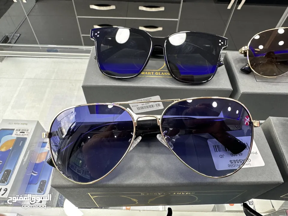 نظارات شمسية مع سماعات بلوتوث للمكالمات Smart glasses
