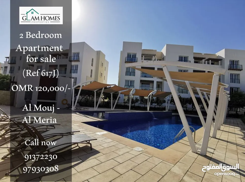 Beautiful 2 BR apartment for sale in Al Mouj Ref: 617J