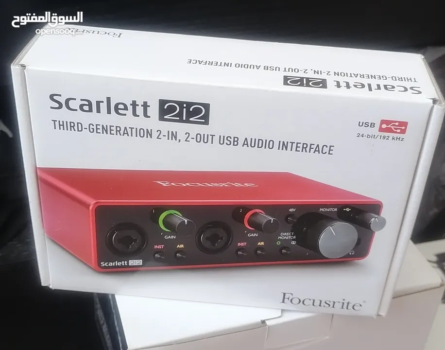 معدات تسجيل ستوديو احترافيه جديده.