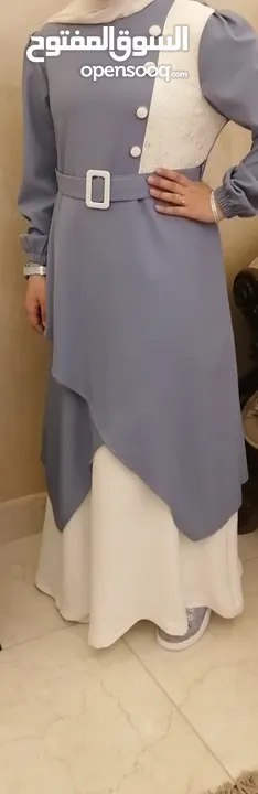 فستان للبيع لون ارزرق وفستان لون سومو