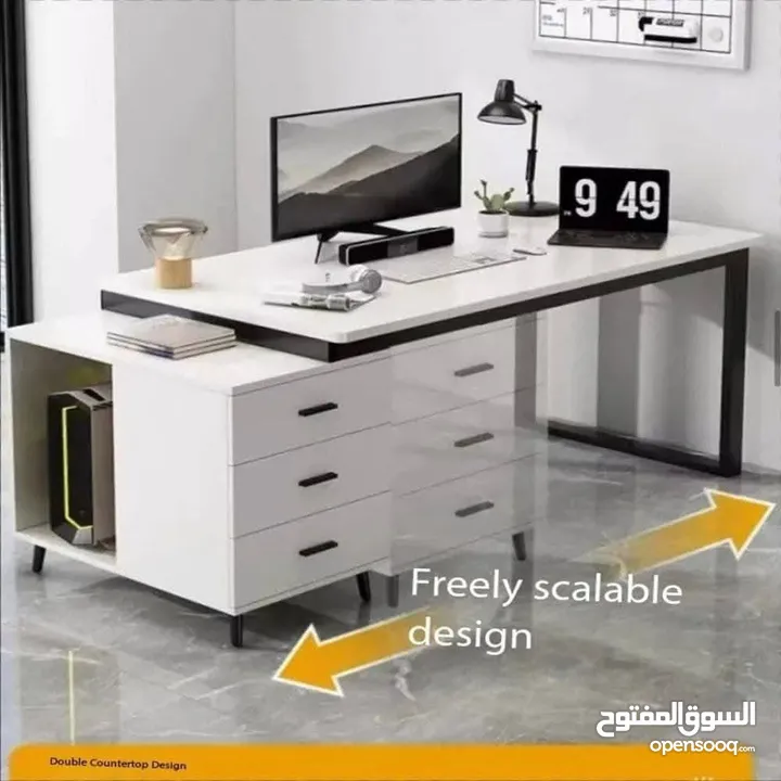 مكتب أنيق قابل للتمدد بسعر العرض،، للطلب عبر  رقمي الوتس