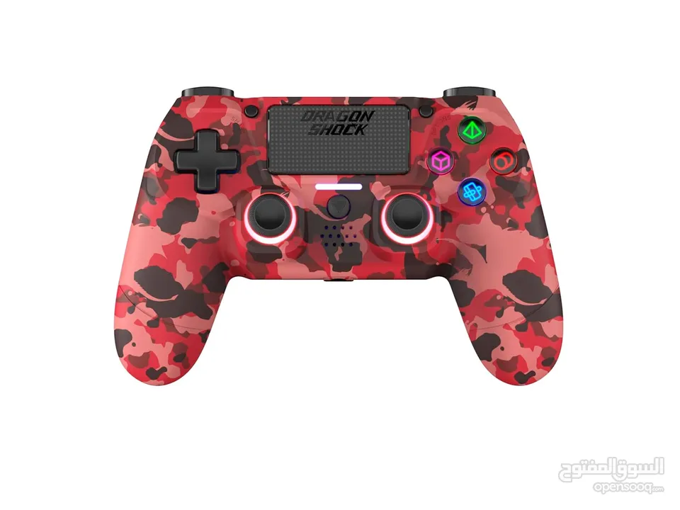 يد العاب جيمنغ بلايستيشن 4 الوان متعددة DragonShock PS4 Controller Mizar Wireless Gamepad