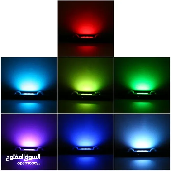 مصابيح LED للسيارة والمنزل مع ريموت ومستشعر صوت متعددة الاستخدامات