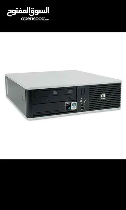 كمبيوتر مكتبي نوع HP مع شاشة 19 انش نوع DELL مع كامل اغراضة للبيع