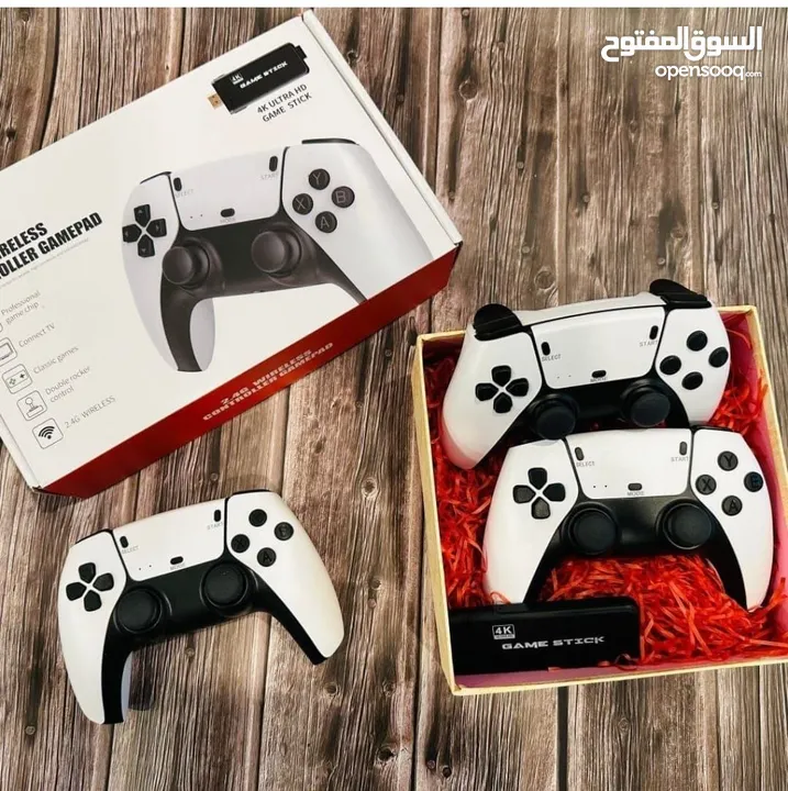 وفرنالك جهاز GAME STICK أحدث إصدار، الشبيه بالبلايستيشن 5 مع 15000 خمس عشرة الاف لعبة