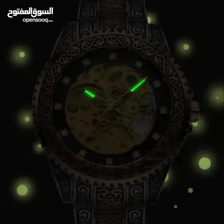 ساعة اوتوماتيك بنقش عثماني