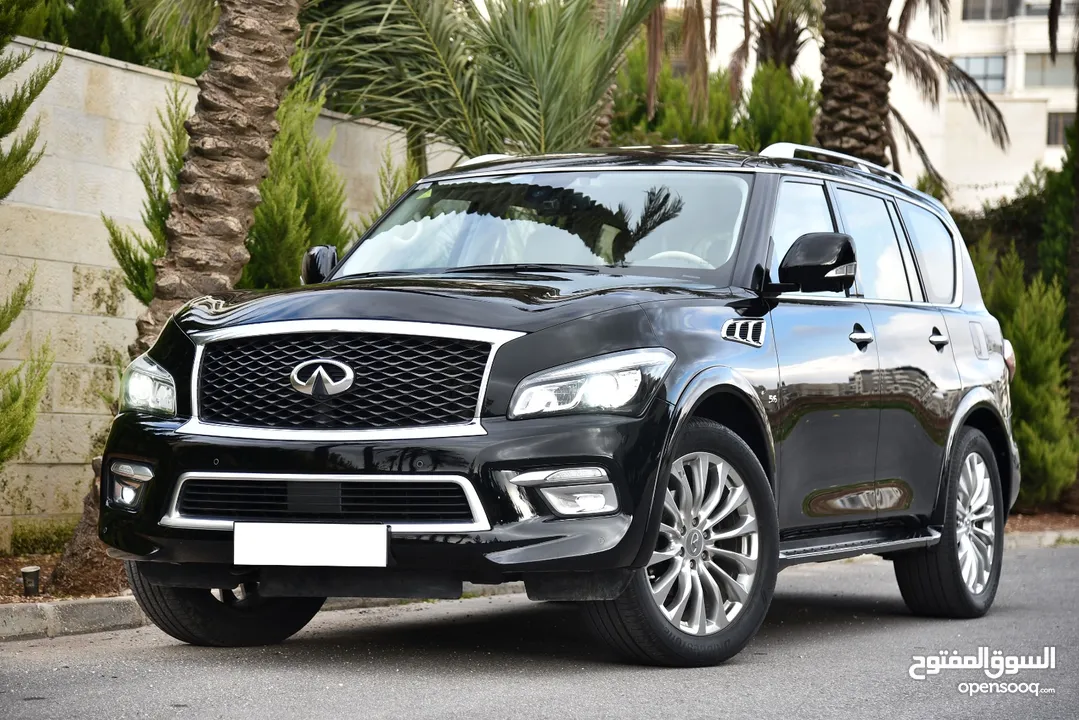 انفينيتي QX80 موديل 2016 بحالة الوكالة. فحص اوتوسكور A