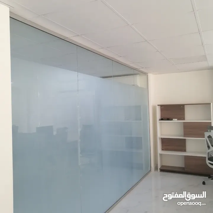 OFFICE PARTITION MIRROR GLASS