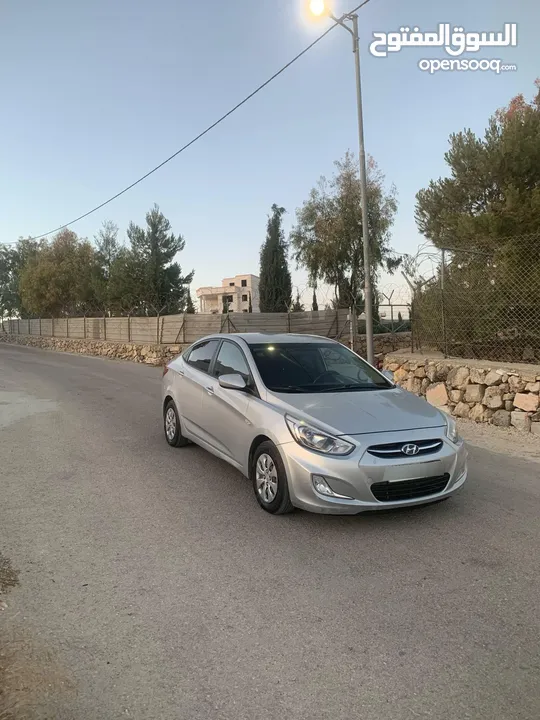 هونداي اكسنت 2015 سولار اتوماتيك فحص ممتاز موجوده بالخليل