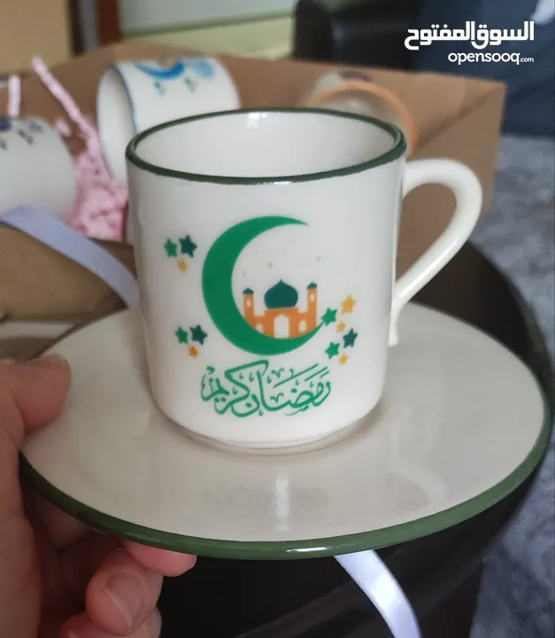 فنجان قهوة سيراميك رمضان كريم