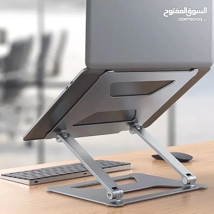 ستاند لابتوب ستاند ايباد معدني قابل لتعديل الارتفاع هيكل قوي تحكم بزاوية الرؤية باقي الاسعار