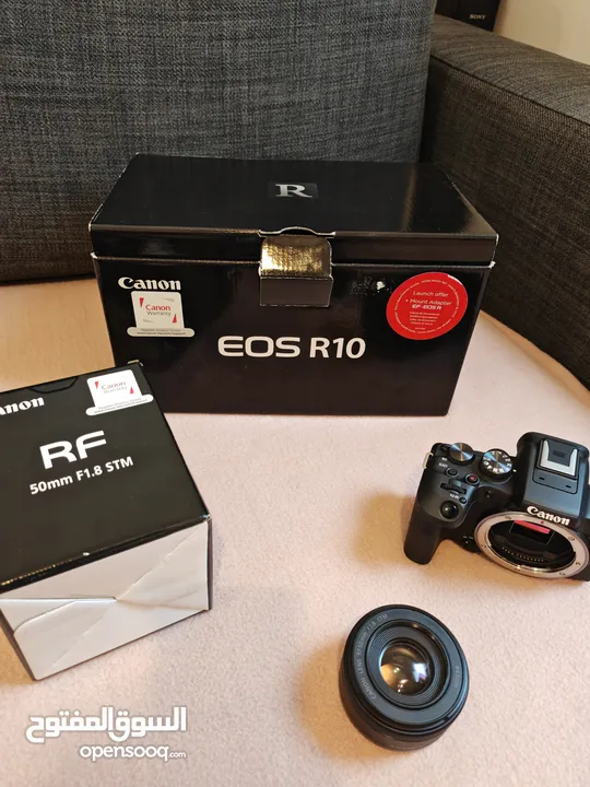 CANON R10 OPEN BOX WITH 50 MM 1.8 LENS