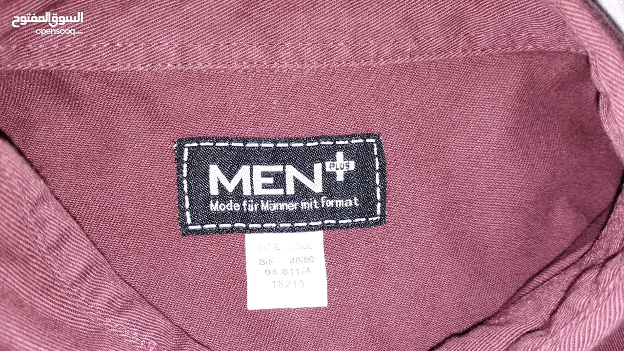 قميص ماركة Men Plus خامة قوية صناعة وارد المانيا