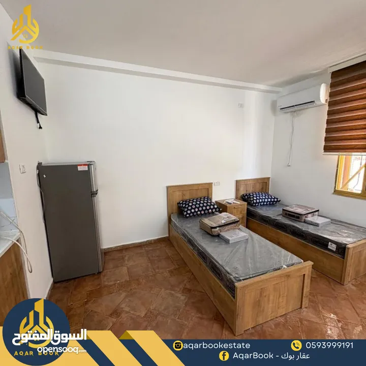 استوديو مفروش للايجار في الماصيون بالقرب من بنك القدس