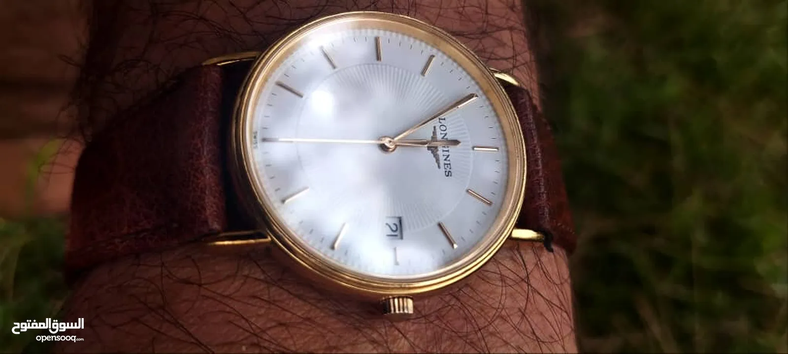 ساعة لونجين كوارتز سوسيرية أصلية اورجينال بالعلبة