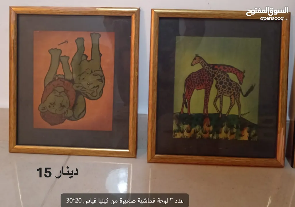 ثريات>مراية>طربيزات>لوحات>تحف وغيرها بحالة ممتازة مفصلة بالاعلان