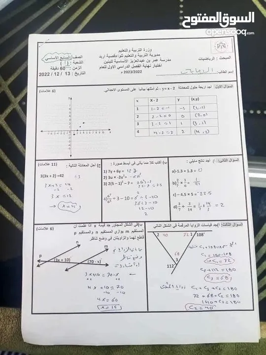 استاذ رياضيات ذو خبرة