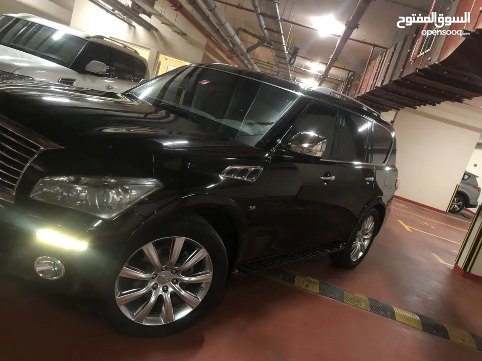 Infinite QX80 black 2014 انفينيتي qx80 اسود 2014