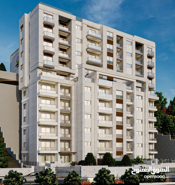 روف 163 متر يتبعه ترس 87 متر للبيع في عين مصباح مقابل جامعة القدس المفتوحة\كلية مسقط باطلالة مفتوحة