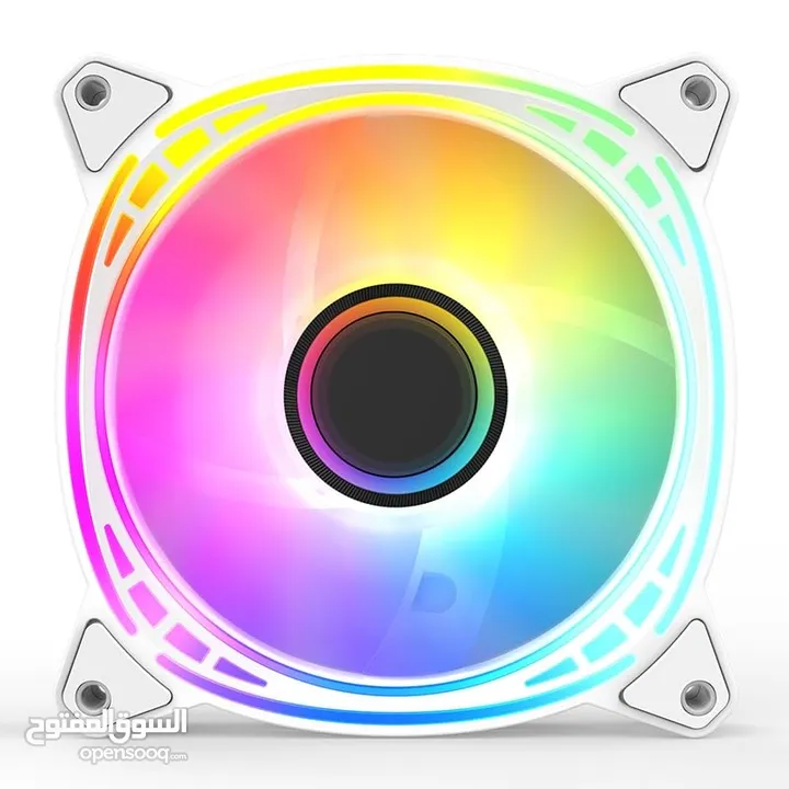 Huntkey GX120 ARGB Arctic Circle PC Gaming Fan 120mm 1200RPM مروحة تبريد مع اضاءة